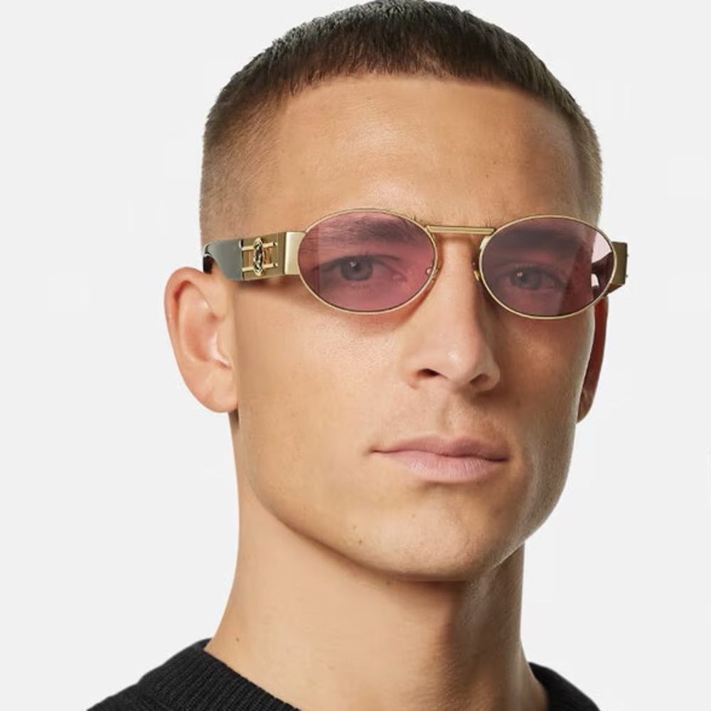 NEW VERSACE VE2264 1002/84 VERSACE DECO OVAL SUNGLASSES VE2264 100284